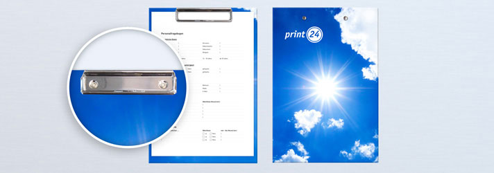 Klemborden laten bedrukken - Online drukkerij print24